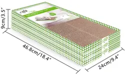 ALL-FOR-PAWS 3 Pack Double Cardboard Scratcher Kitty Scratching Pad with Catnip