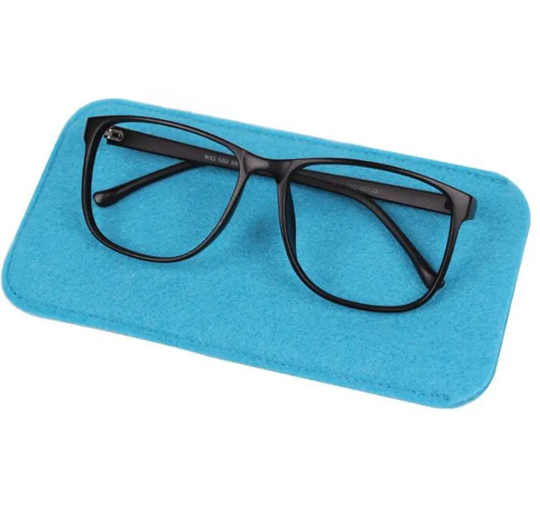 Eyeglass Cases Soft Felt Sunglasses Cases Portable Travel Glasses Storage Pouch for Men Woman