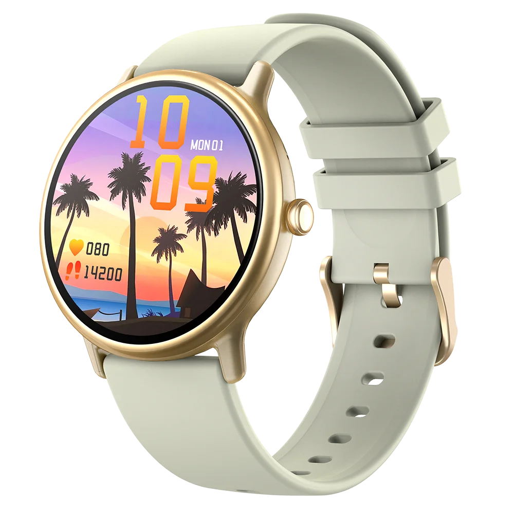AMOLED Smart Watch with Round Screen with Heart Rate Monitor