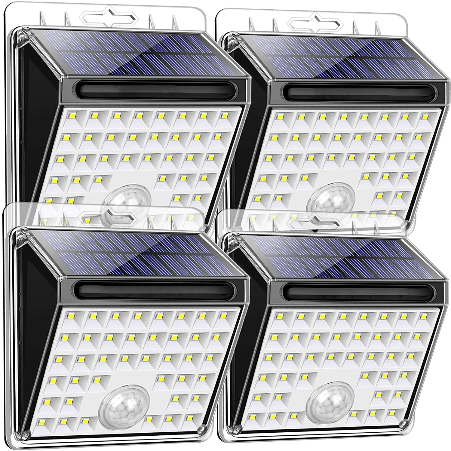 Hsx Oem  Solar 40 Led Induction 48 Cob Wireless Waterproof Wall Lamps Outdoor Light Led Motion Sensor Solar Garden Light