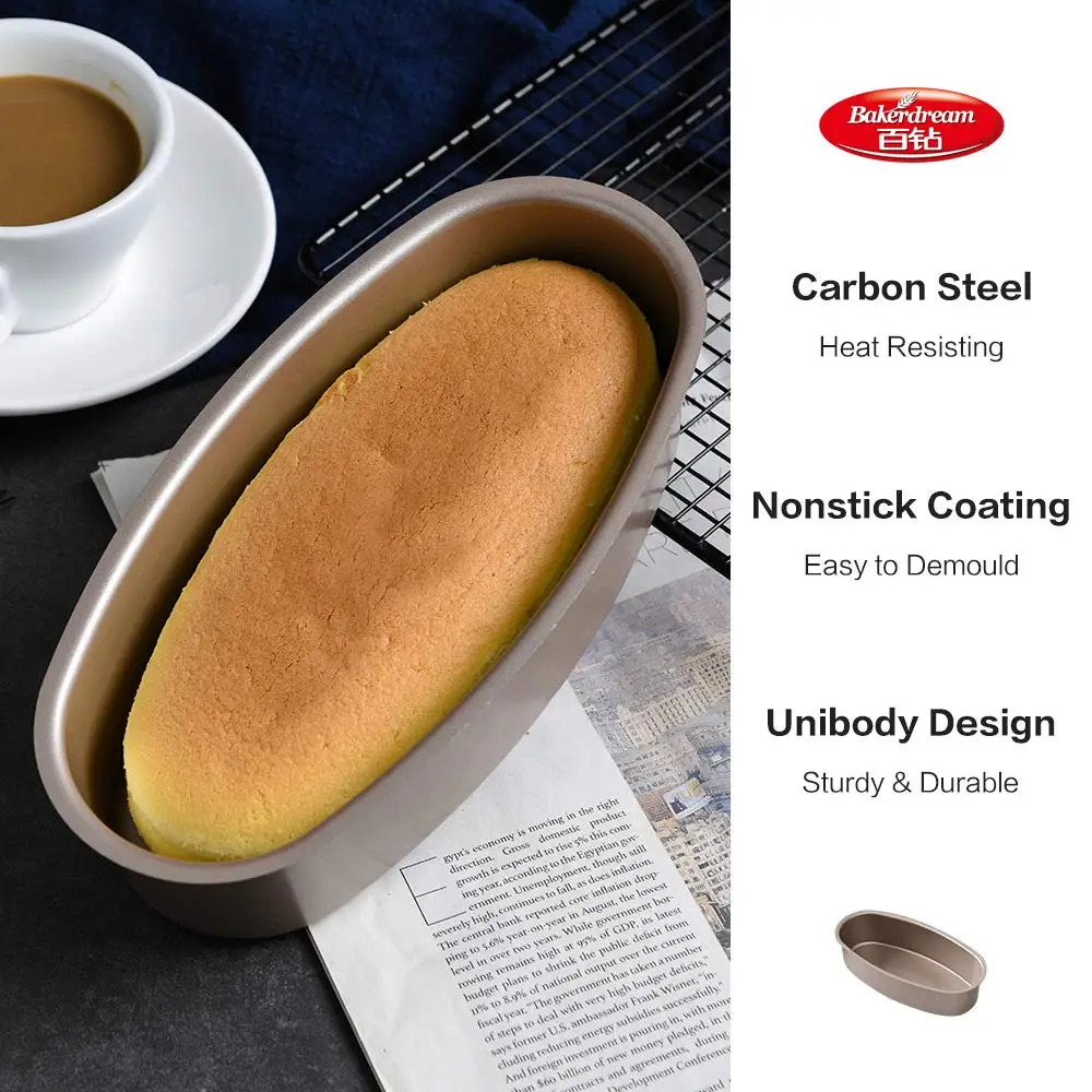 Bakerdream Oval Cheesecake Pan Nonstick Cheesecake Mold Baking Pan Cake Pan Bakeware