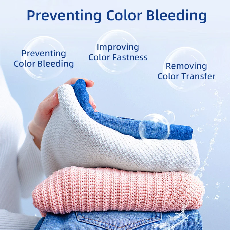 High Quality Eco-Friendly Clothing Powder Anti-Color Bleeding Prevents Wool Cashmere Down Colored Laundry
