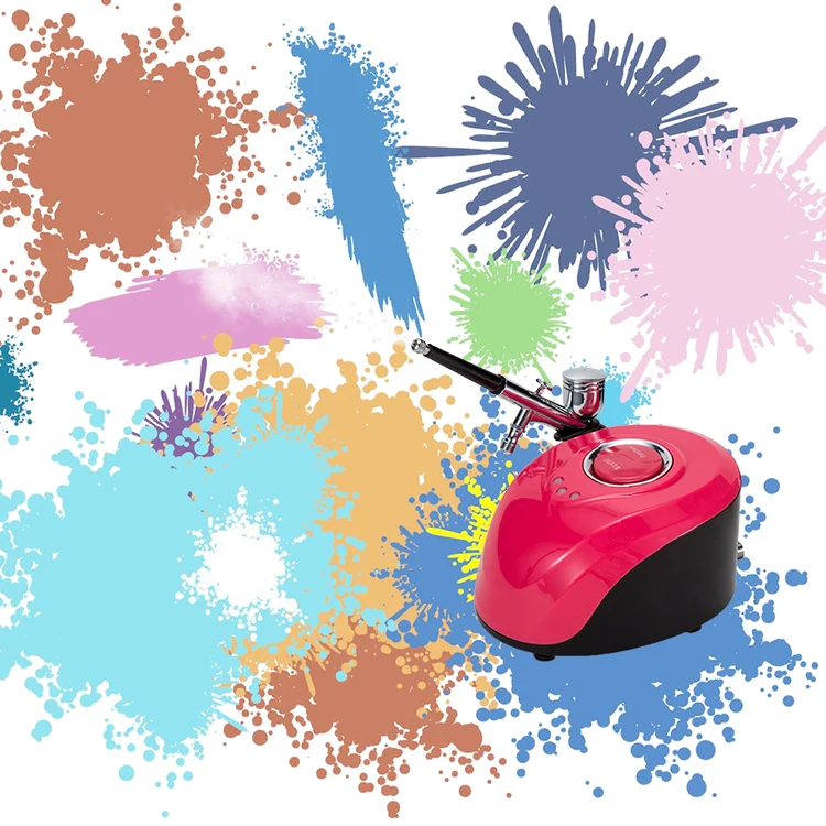 Amazon нано Спрей Мини Портативный Воздушный щетка Аэрограф Макияж компрессор в комплектк