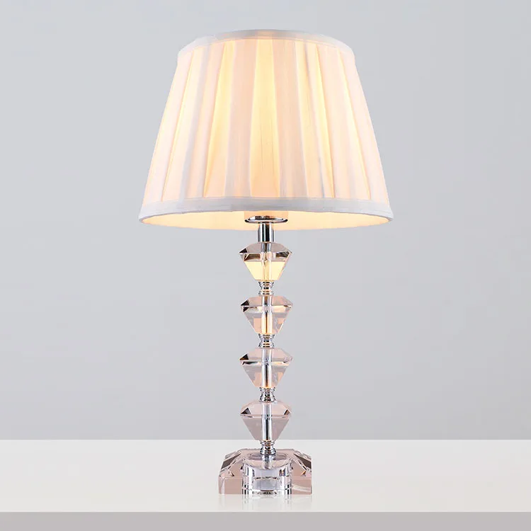 New Design Crystal Decorative Desk Table Lamp Crystal Hote Glass Lighting Bedroom Crystal Table Lamp