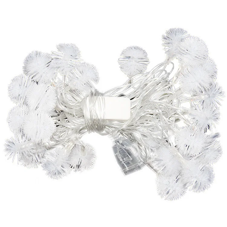  Silk Ball Indoor Solar String Lights Decoration USB And Outdoor For