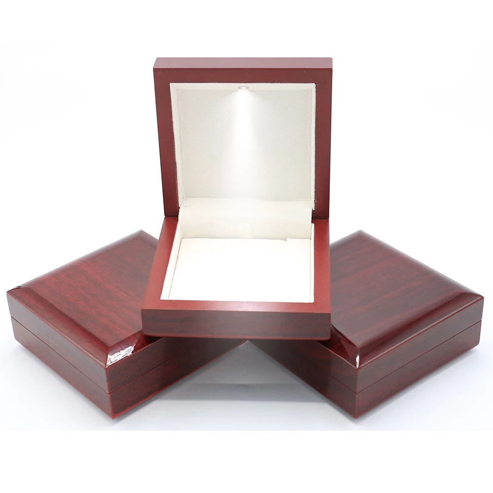 Luxury Factory Wholesale Custom Wood Jewelry Box ring Box Wood Jewellery Box Packaging