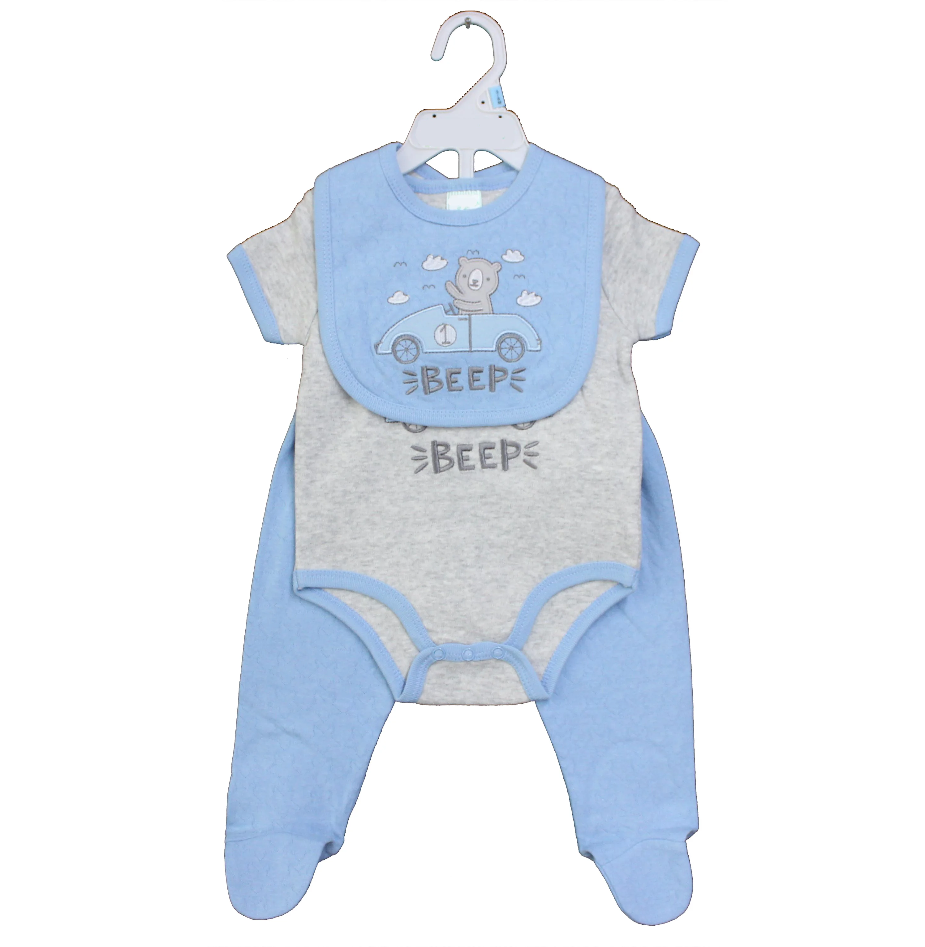 Good selling comfortable short sleeve long pant  baby boy clothes newborn clothes baby bib 3 in 1