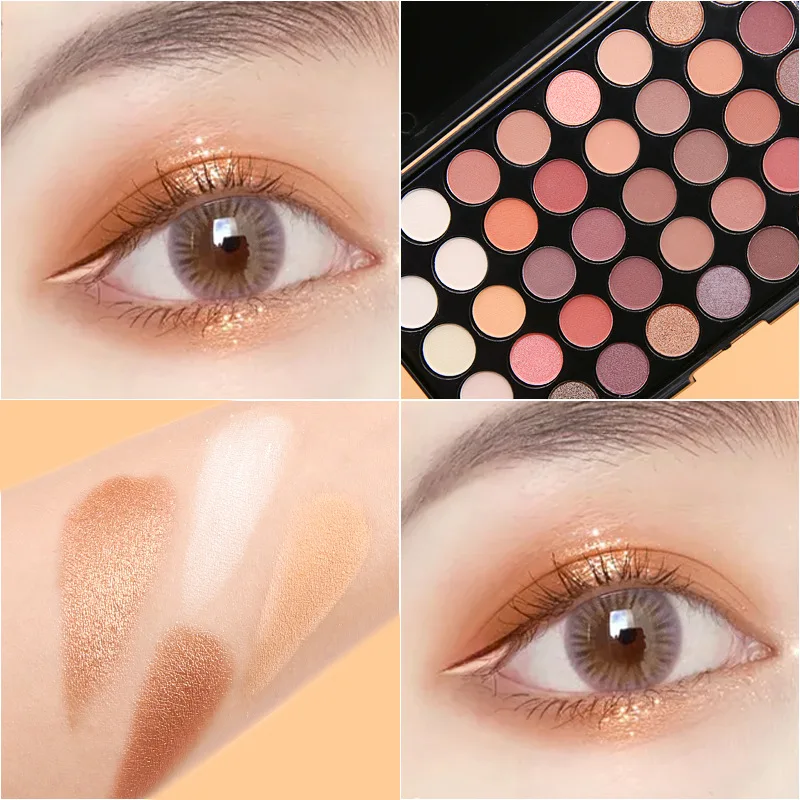 40 Colors Custom Eyeshadow Palette Nude Eyeshadow Palette Waterproof Matte Eye Shadow Palette