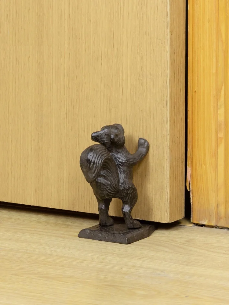 Cast iron Squirrel Door Stop Wedge