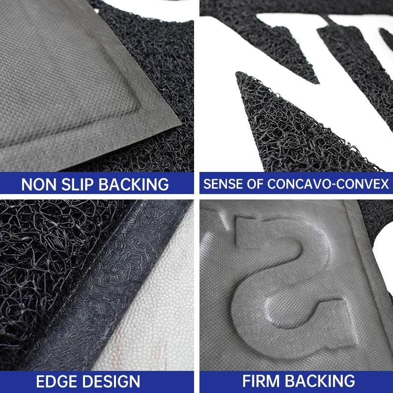 Cheap Factory Price Spaghetti Carpet Vinyl Coiled 100% Material Mats Anti Slip Loop Type Coil Floor Pvc Door Mat