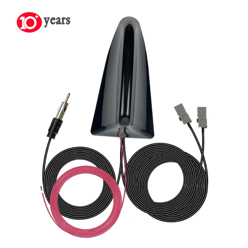 Strong Signal FM AM Decorate Aerial Car Accessories FM AM DAB GPS Combined 3-M Shark Fin Antenna with GT5 Connector