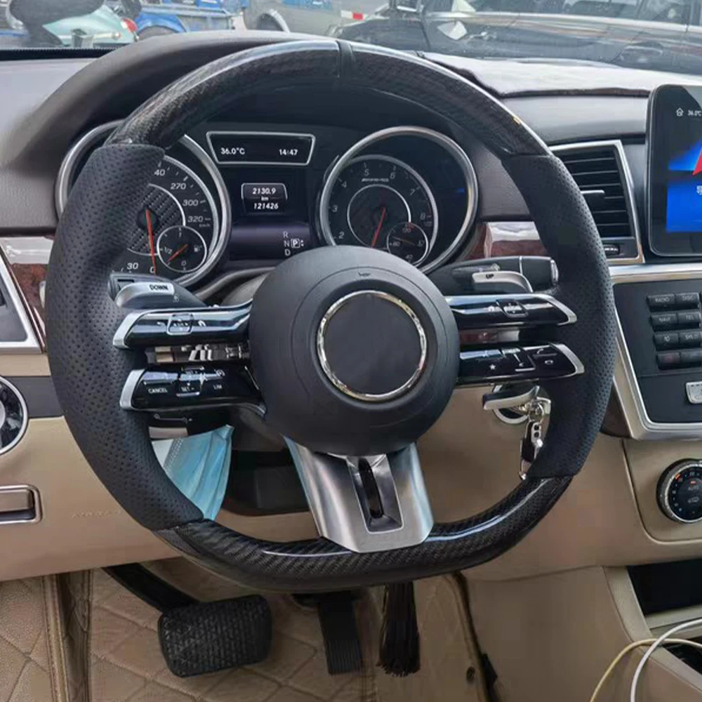 AMG Steering wheel for Mercedes-Benz AMG GT C190 W205 C205 W166 W167 W213 W217 C217 W222 W223 old steering wheel can upgrade