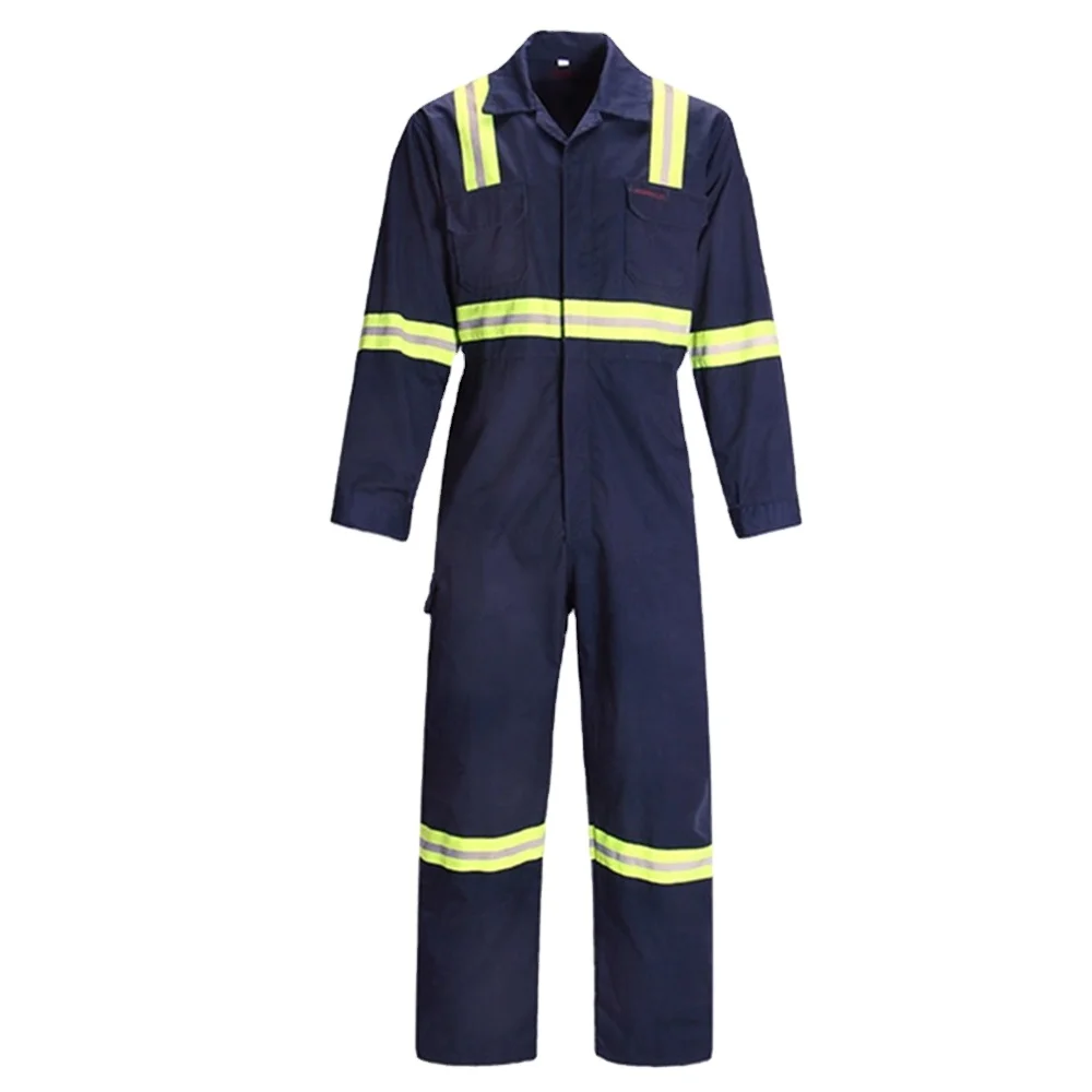 One Piece Jacket Boiler Suit With Flame Retardant Coating Fireproof Coverall Workwear
