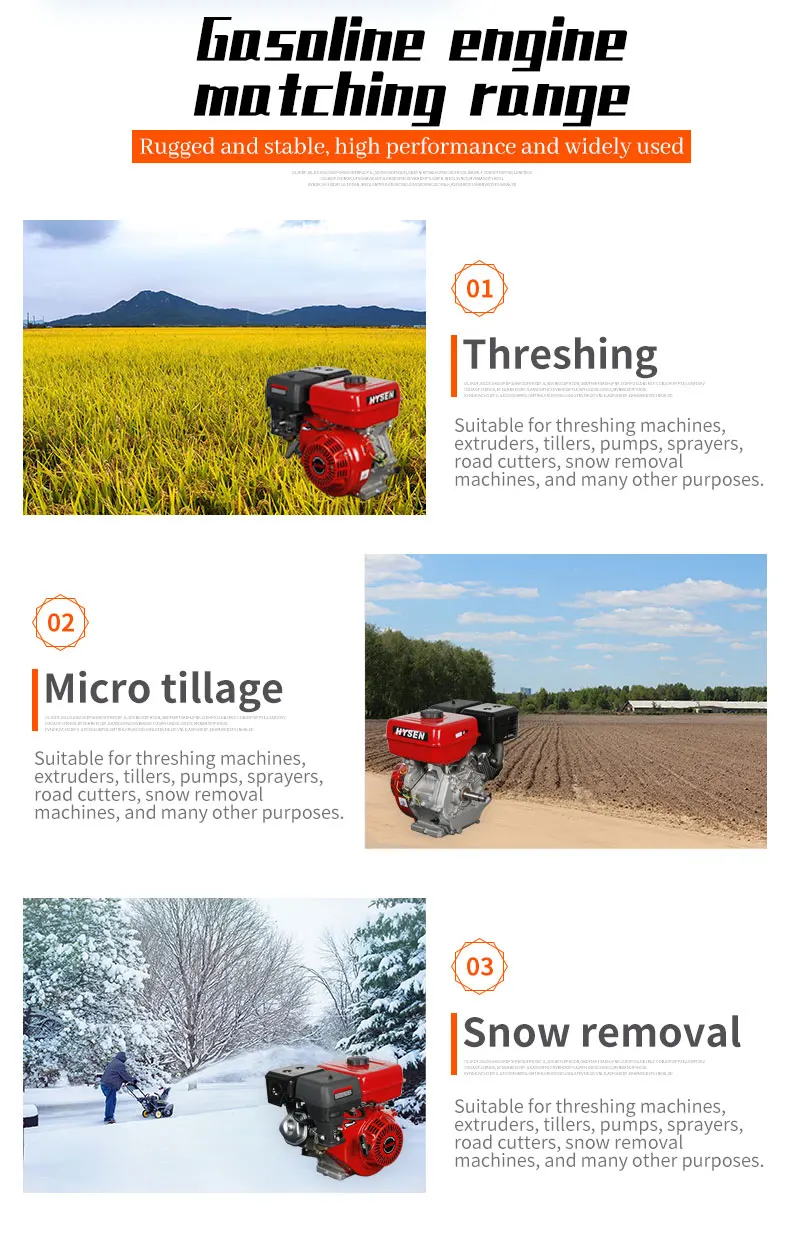 High-quality four-stroke single-cylinder air-cooled gasoline engine power 9 hp