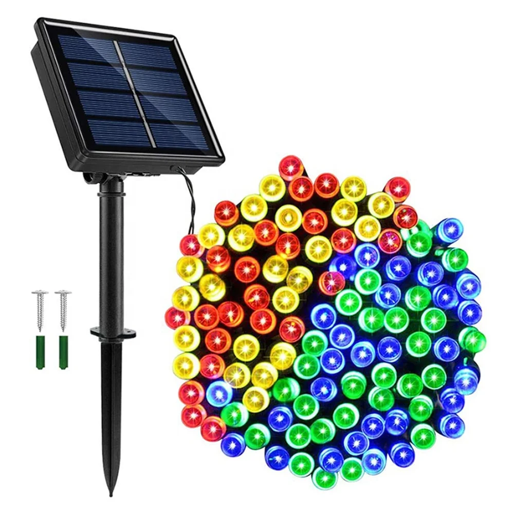 
Festival decorative outdoor led solar fairy garden lights string lights multicolor 