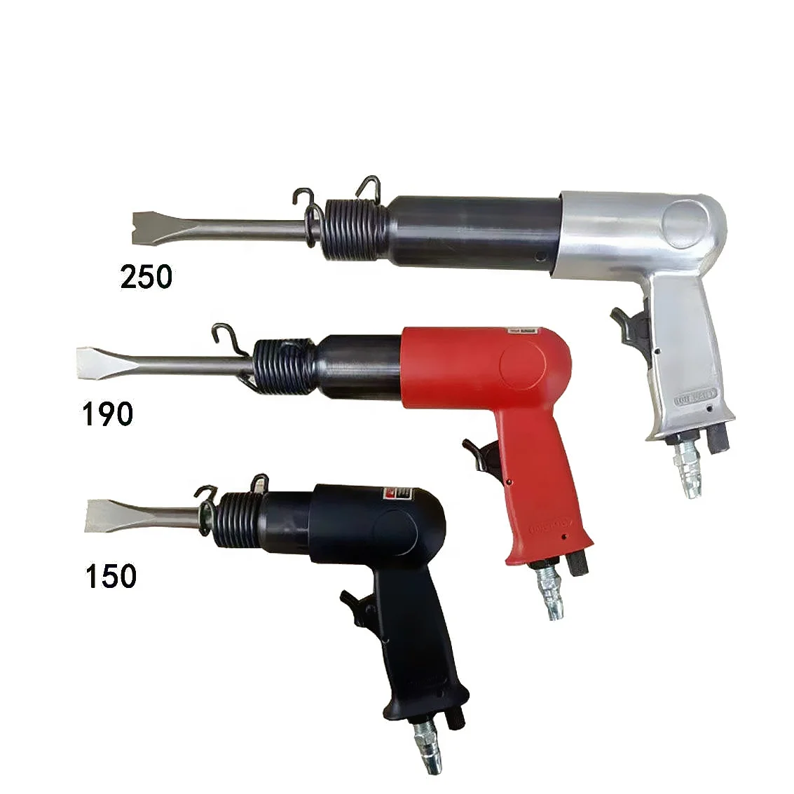 Pneumatic shovel round handle air hammer gas shovel brake pad Air pick shovel hammer 150mm-250mm Pneumatic chipping hammer