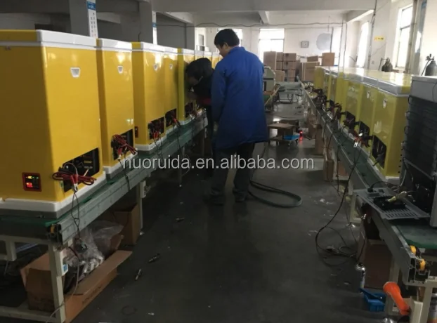 12V DC solar deep chest freezer with battery powered freezer solar refrigerator with solar panel