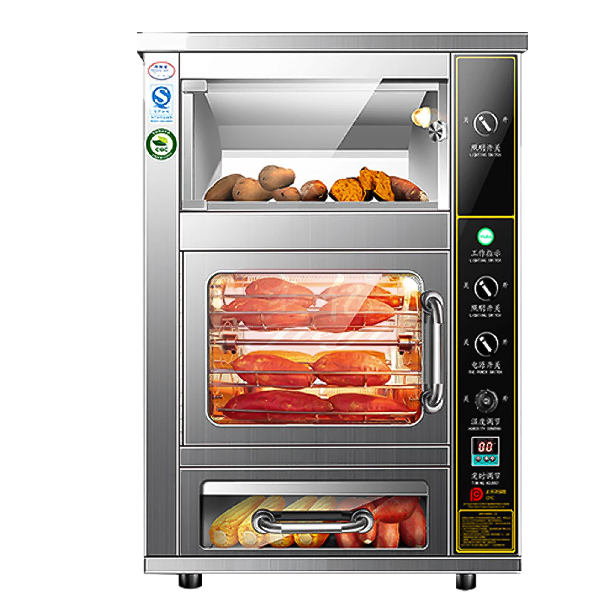 New Product Multi-functional Roaster 3 layers Electric roaster Sweet potato/Fruit Corn/Baked Roaster Machine