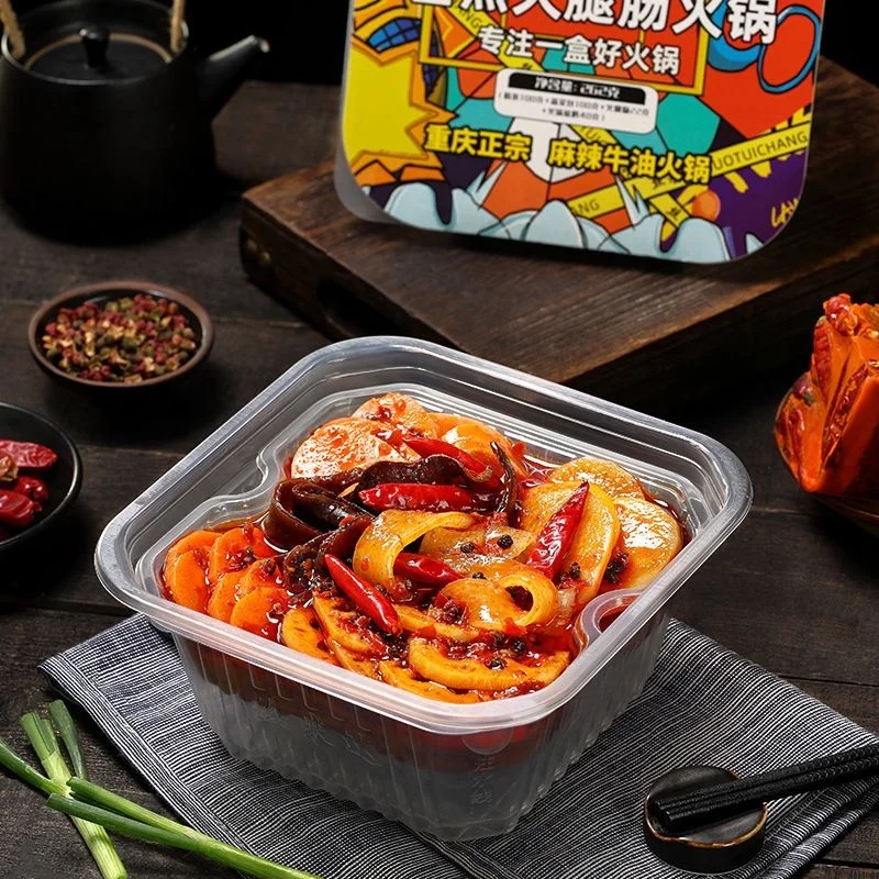 Laweike Spicy Beef Self Heating Hot Pot with Vegetable Chinese Noodles 420g Convenient Fast Meal