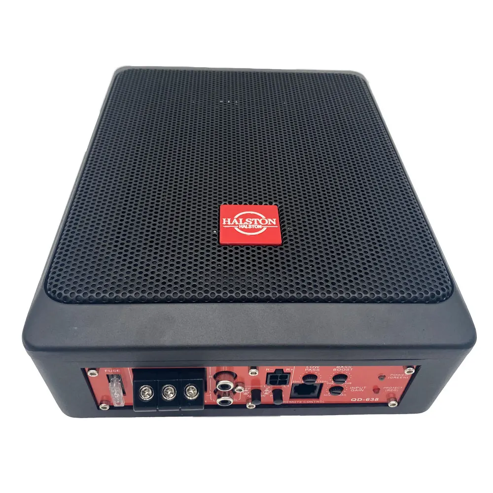 RMS 100W Car Audio Subwoofer New Design 6*8 Inch Small Underseat Subwoofer with Amplifier Full Bass Single Dual Coil DC 12V