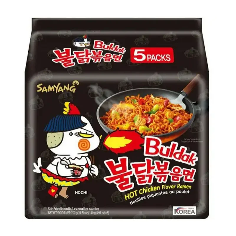 Buldak оригинальный Samyang горячий цыпленок рамен острая лапша быстрого приготовления