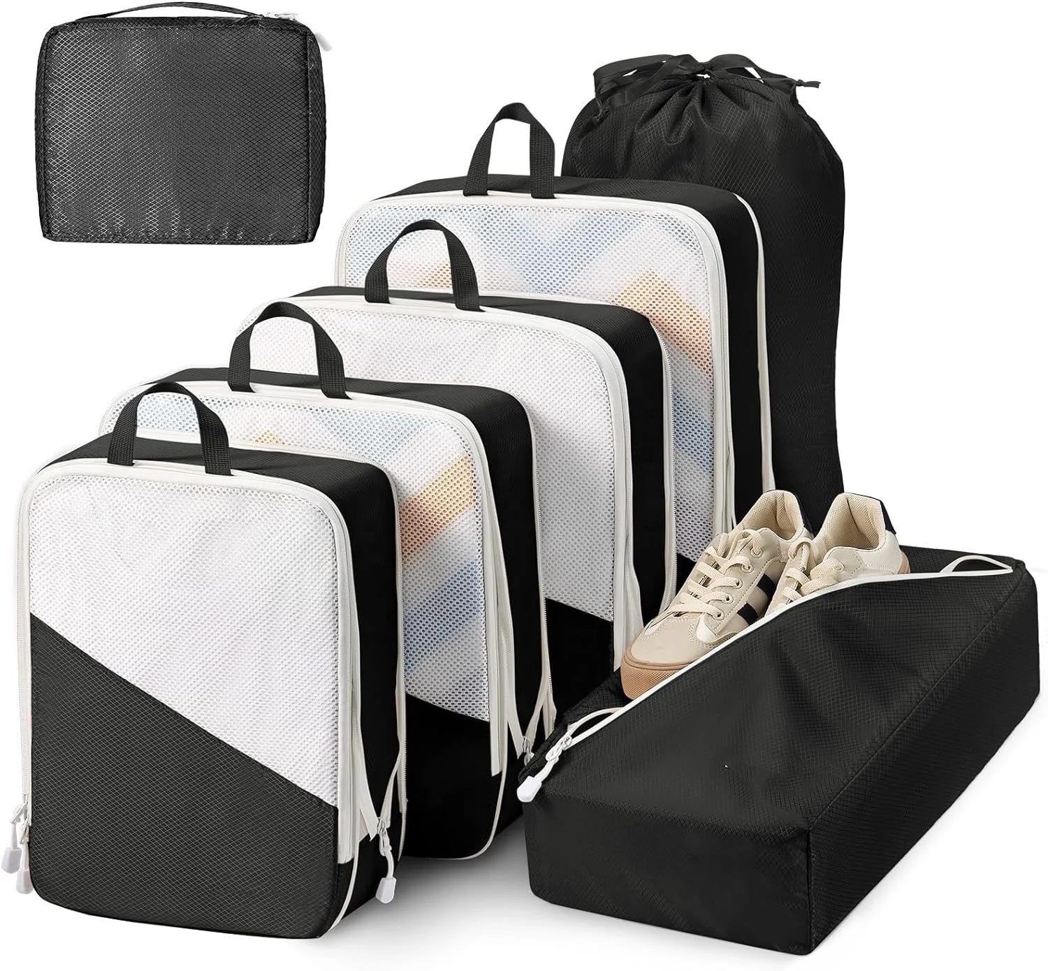 7Set Packing Cubes for Travel Luggage Organizer Kits Compression Packing Cubes Luggage Cubes