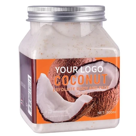 korean oem organic fruit coffee salt body skin care exfoliating bath scrub Whitening sugar body facial scrub Exfoliator