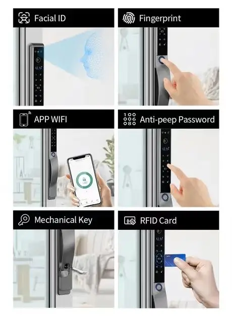 Смарт-замок 3D класса люкс IP68 дешевые оптовая продажа конкурентоспособная цена Tuya/ TTLock магнитная цифровая смарт-карта ключ электронные дверные замки