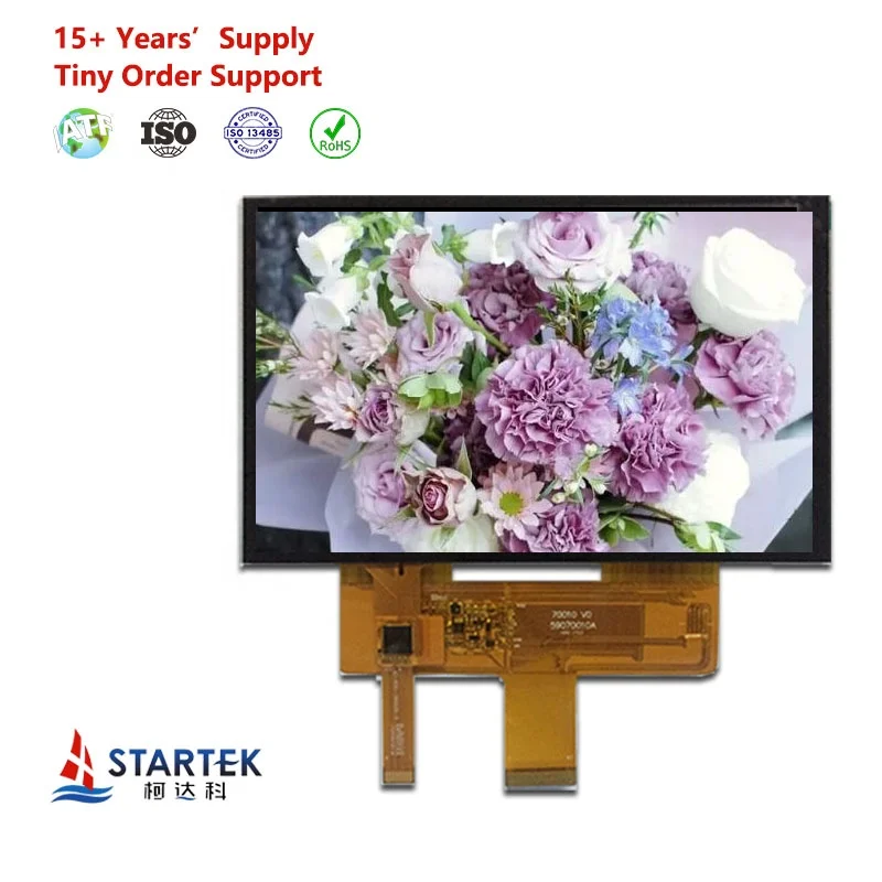 Sunlight readable smart home 7inch lcd 800x480 40PIN LVDS Interface 7 inch tft lcd display module