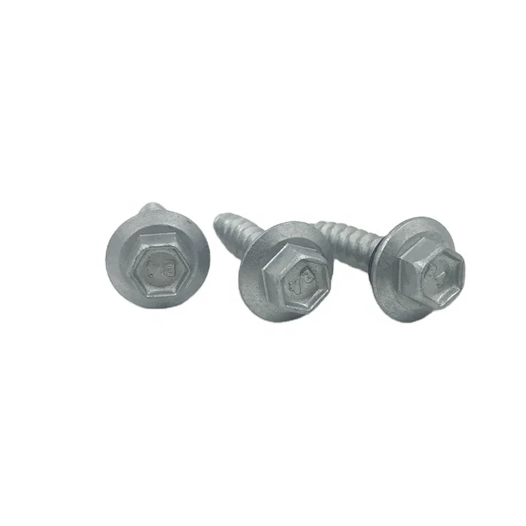 
Indented Hex Flange Washer Head self-tapping screw mechanical galvanized class 3 