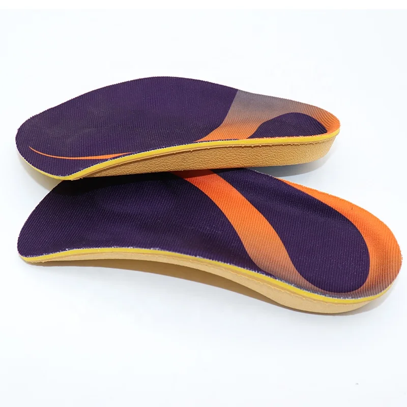 3/4 Running Soccer Silicone Footfore Comfortable Insoles Sport Plantar Fasciitis Gel Cushion Pu Arch Support Orthotics Insole