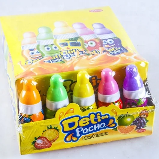 wholesale new design nipple shape fruit liquid candy