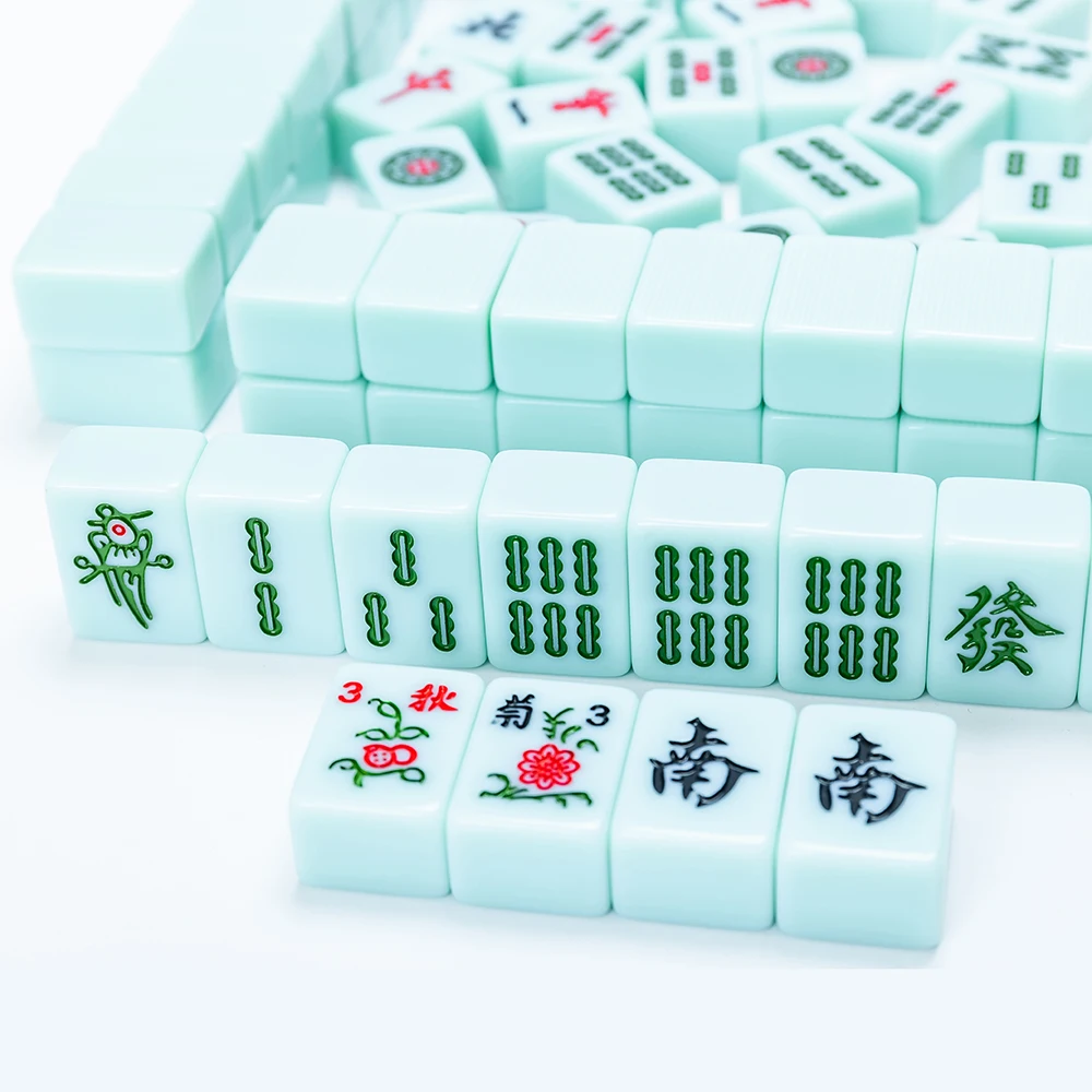 Mah-Jong Chinese Numbered Mahjong Set 144 Tiles 25mm 40mm 46mm mahjong tiles mahjong tiles set