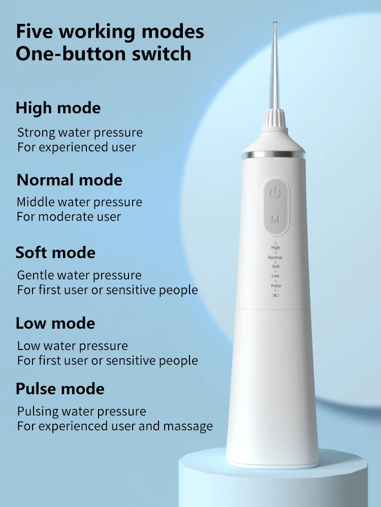 Factory OEM Exclusive patent dental water flosser home family use portable teeth cleaning oral irrigator