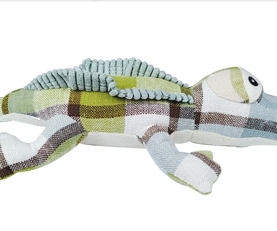 Exquisite Design Pet Dog Toy Plush lizard crocodile bite toy in stock fast delivery dog toy