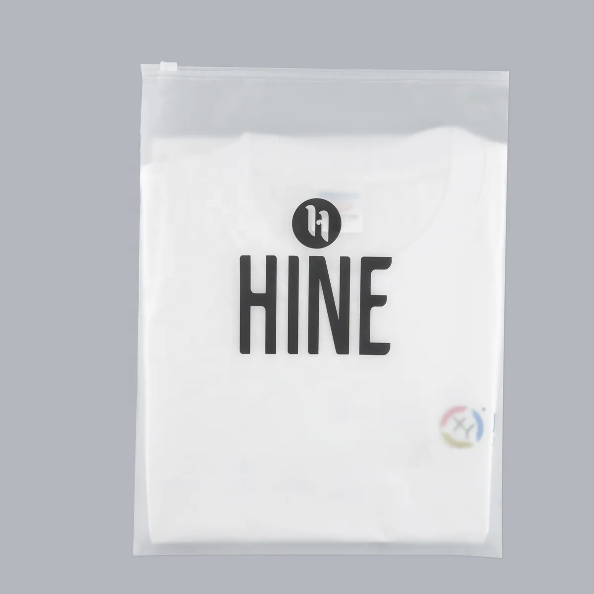 Custom Apparel packaging garment zip lock plastic bag for clothing shoes and underwear