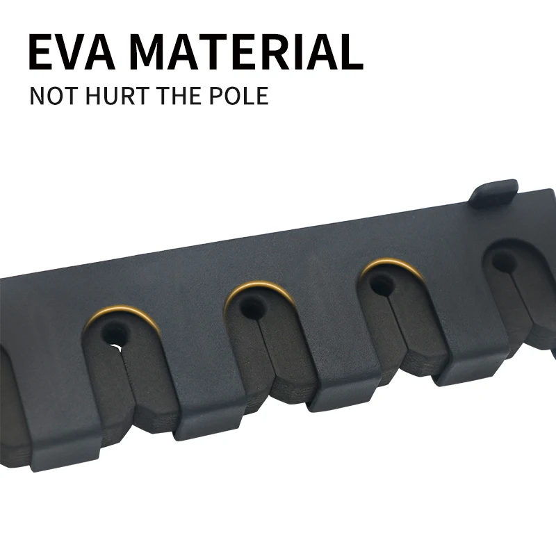 FISHGANG 2021customize ABS plastic Fishing rod rack with EVA  Fishing rod storage holder 237g 32*6.5*5cm fishing rod rack