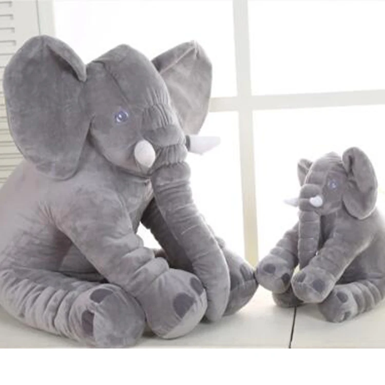 High quality cartoon blue toys wholesale baby animal doll plush toys elephant