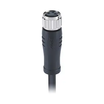 Разъем IP67/IP68 M8 прямоугольный гнездовой 3-контактный Электрический круглый литой 1 м ПВХ-кабель Бесплатный