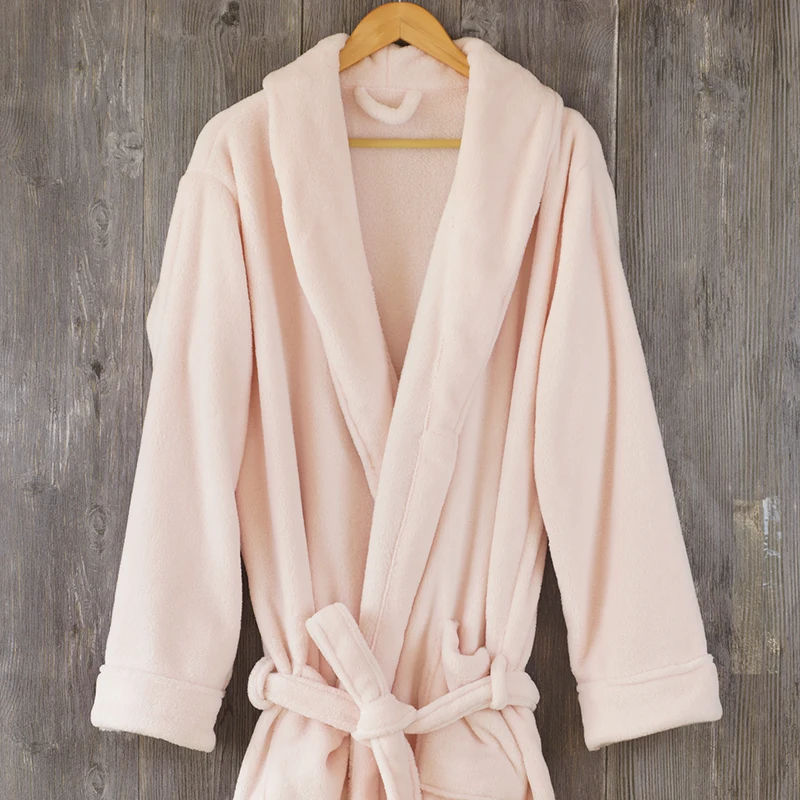 Colorful hotel adult wholesale coral fleece bathrobe