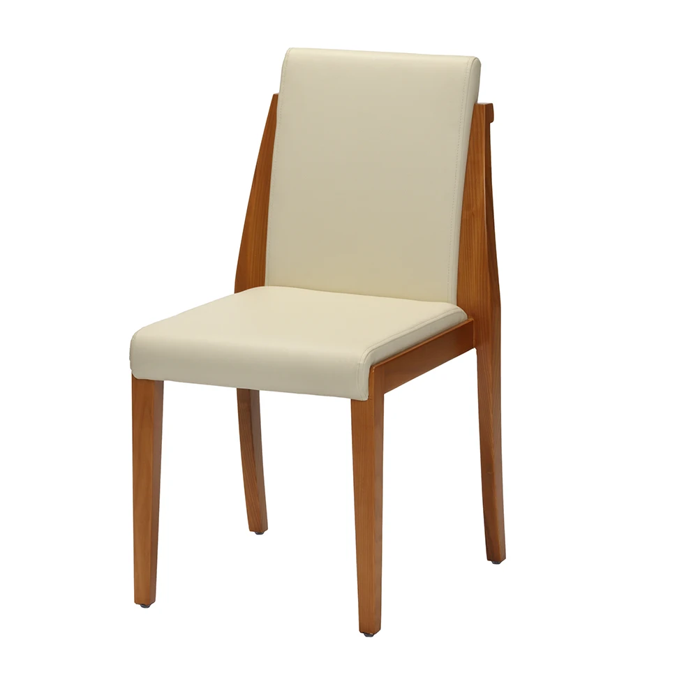 Wood restaurant chair high back design dining chair furniture