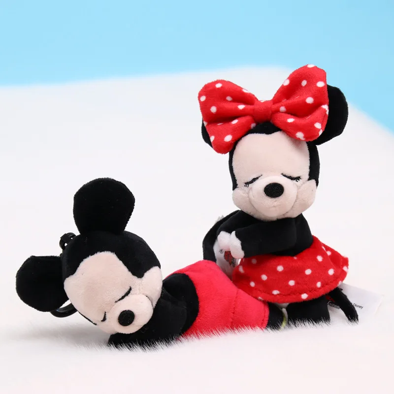 Allogogo Mouse Plush Keychain Toys Kawaii Anime Minnie Mouse Bags Pendant Stuffed Plush Dolls for Kids Birthday Gift