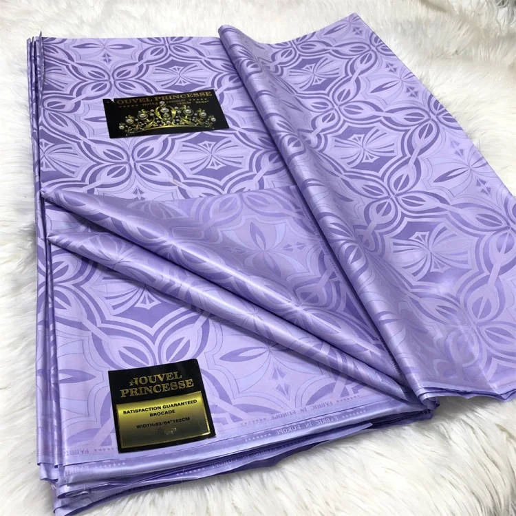 Bazin Riche Gezner Male Fabric Latest Fashion Purple Embroidery Men Fabric African Polyester Lace Fabric for Clothing Classical