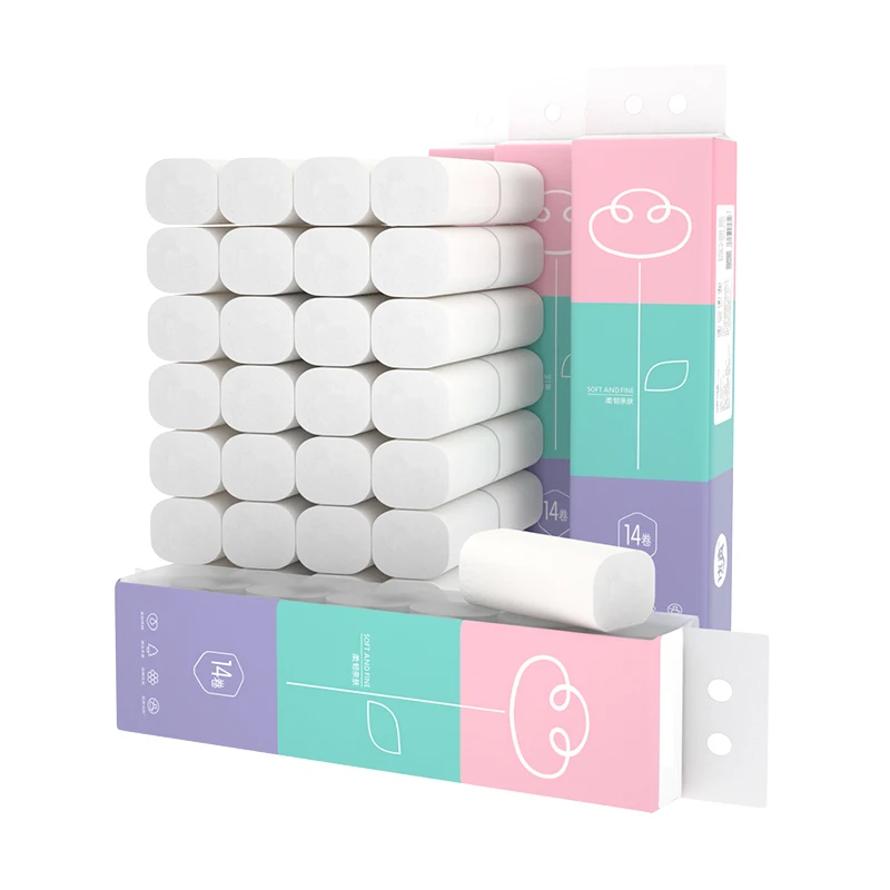 Туалетная бумага оптом, настраиваемый узор, китайский рулон бумажных салфеток, тканевая бумага