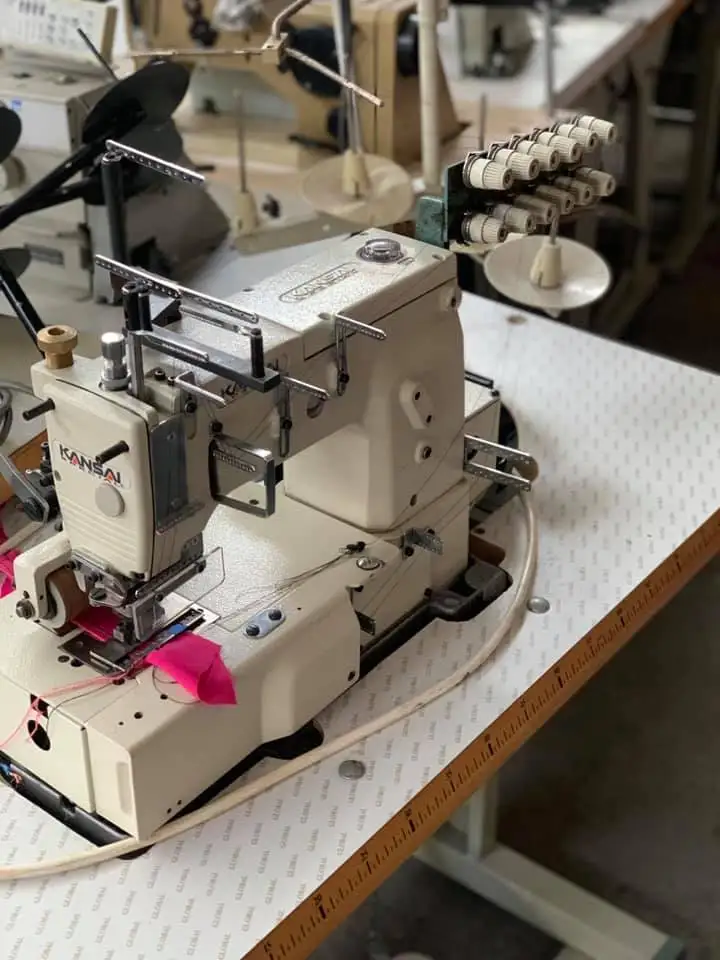 Used secondhand Japan brand multi-Needle Shirring and Smocking Machine 1033 33 needles machine ready to ship