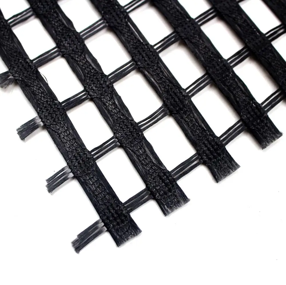 PVC coated polyester PET geogrid 200-30kN