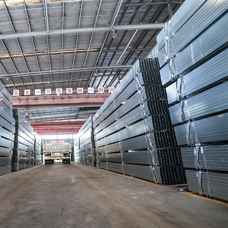 Прямые продажи с фабрики Тяньцзинь, 1 дюйм, квадратная стальная труба, горячеоцинкованная/предварительно оцинкованная квадратная труба, стальная квадратная труба для строительства