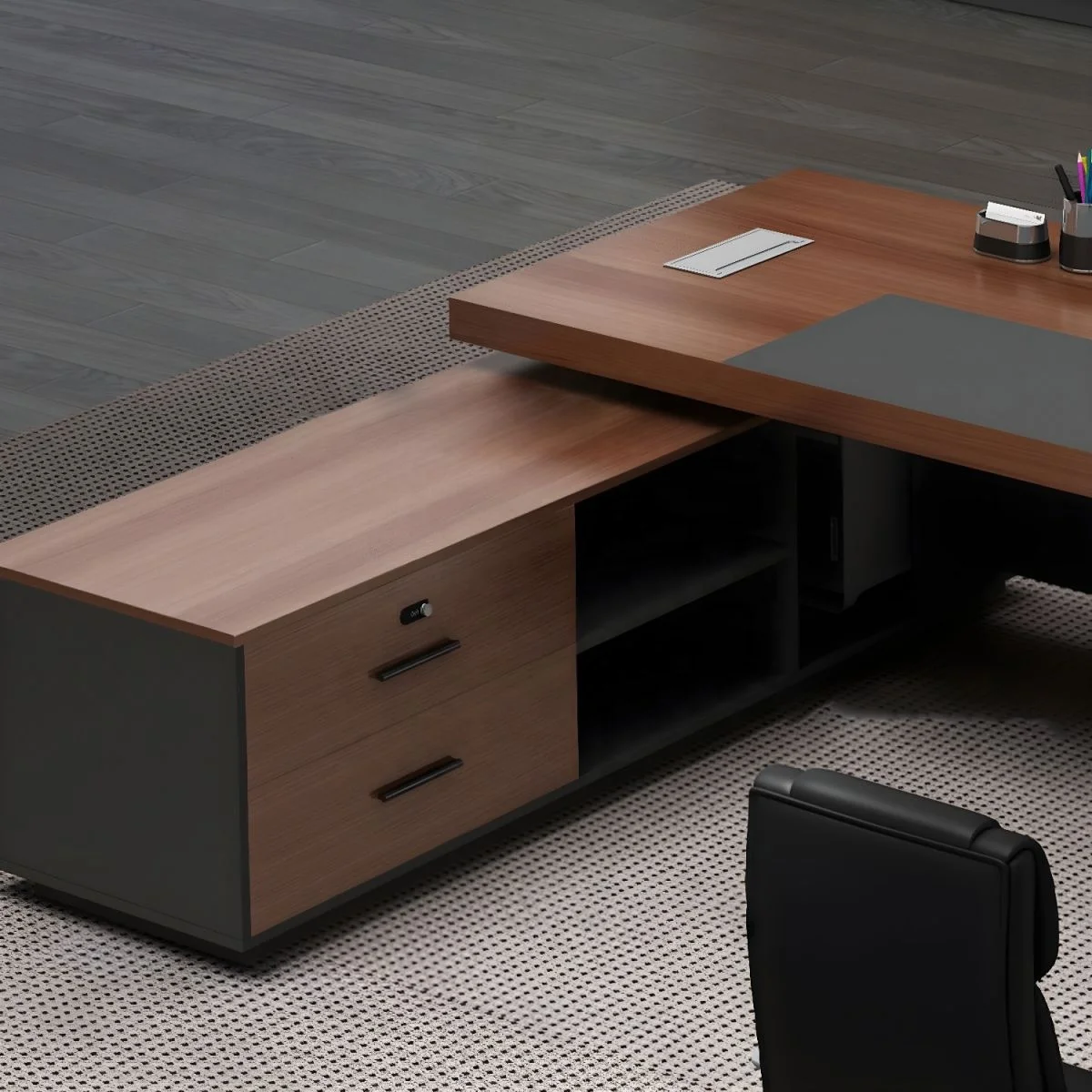 High End Luxury office desk furniture L shaped office executive boss desk ceo office table