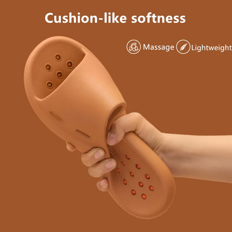 UTUNE Massage Slippers Bath Non-Slip indoor Bedroom Relax Acupressure Massage Candy Color Flat Slippers