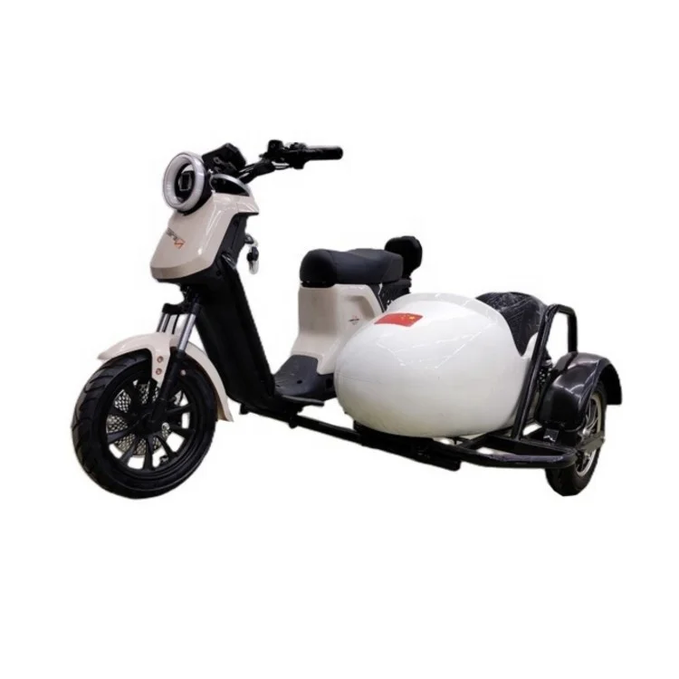 New Tricycle Electric Three-Wheel Motorcycle Lithium Battery SideCar Calf
